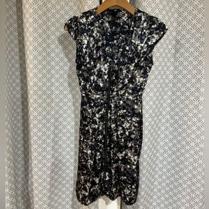 H&M patterned dress with zipper detail